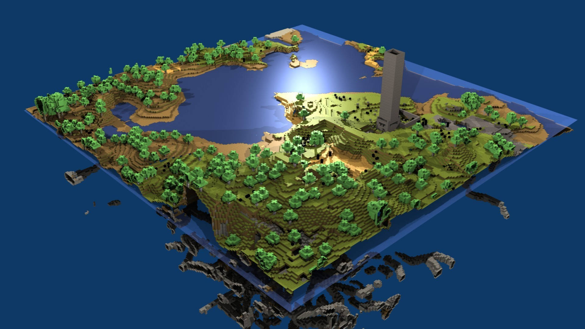 Oak Biome Map Minecraft Hd Background