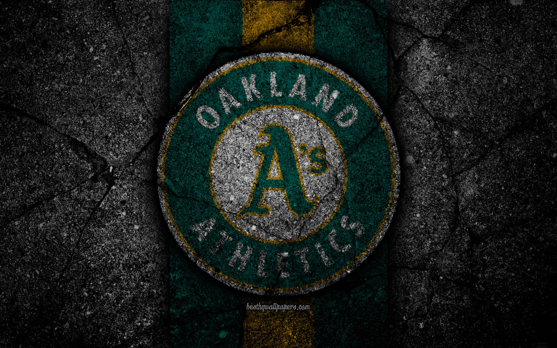 Oakland Athletics Asphalt Background