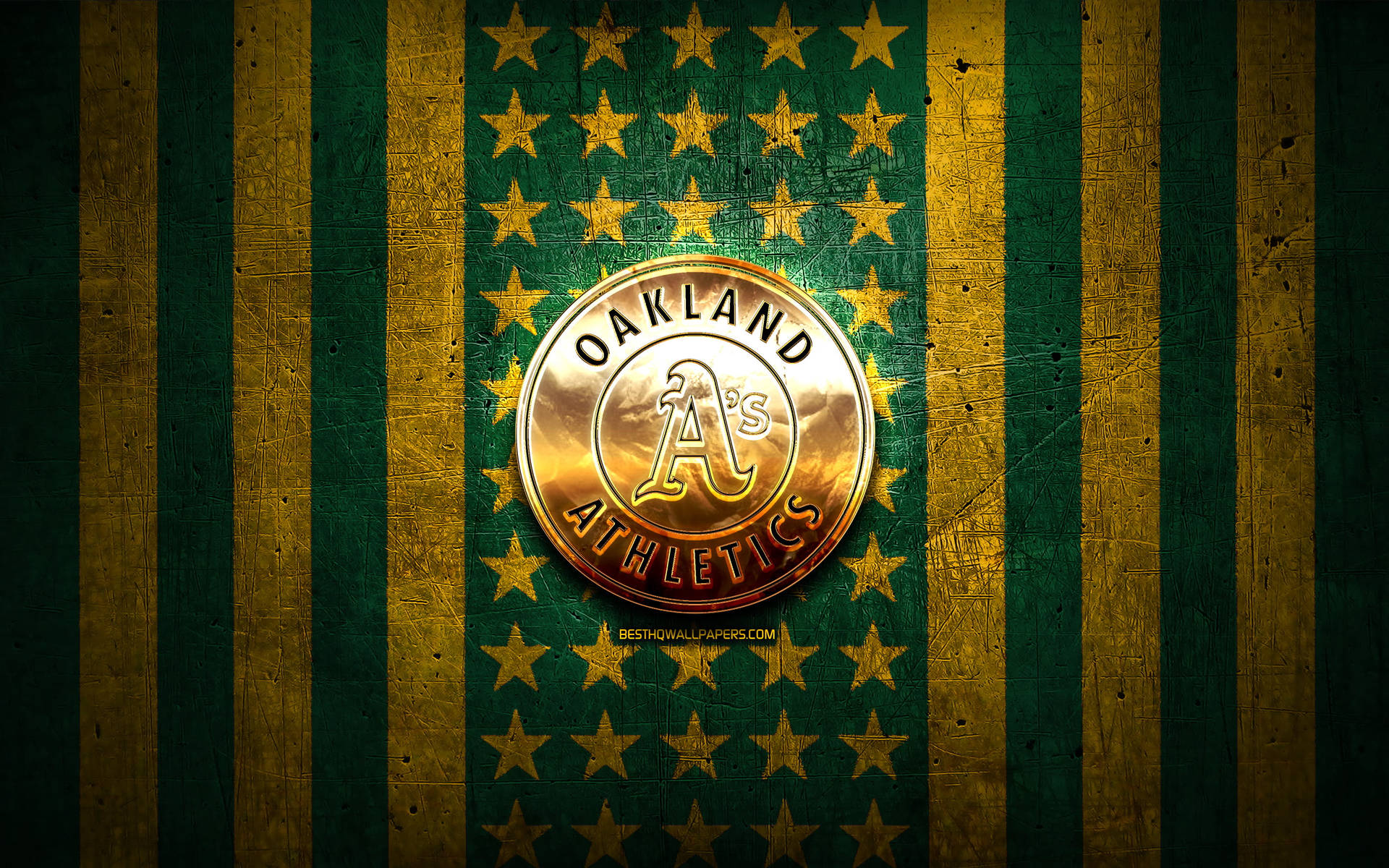 Oakland Athletics Golden National Flag