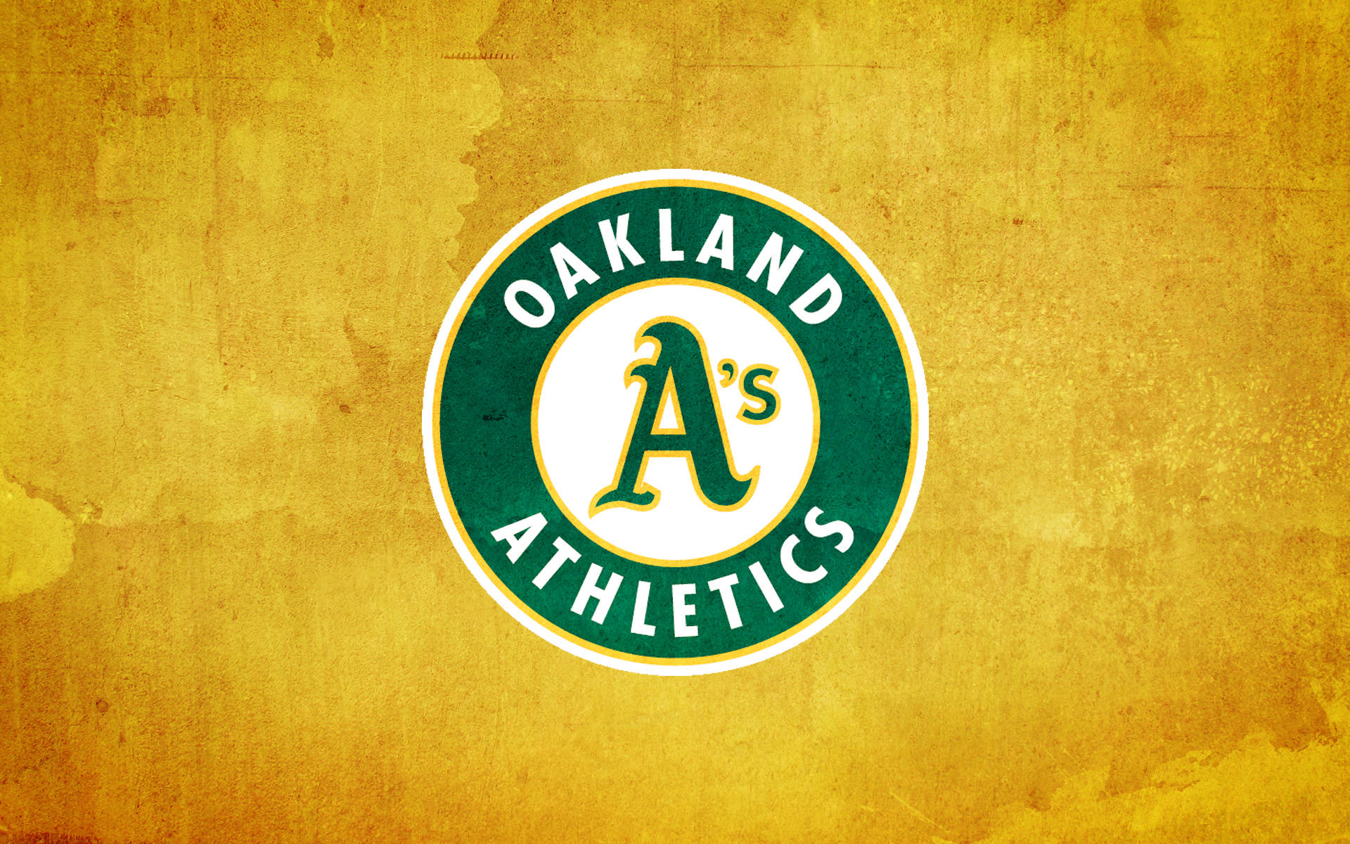 Oakland Athletics Yellow Aesthetic Background