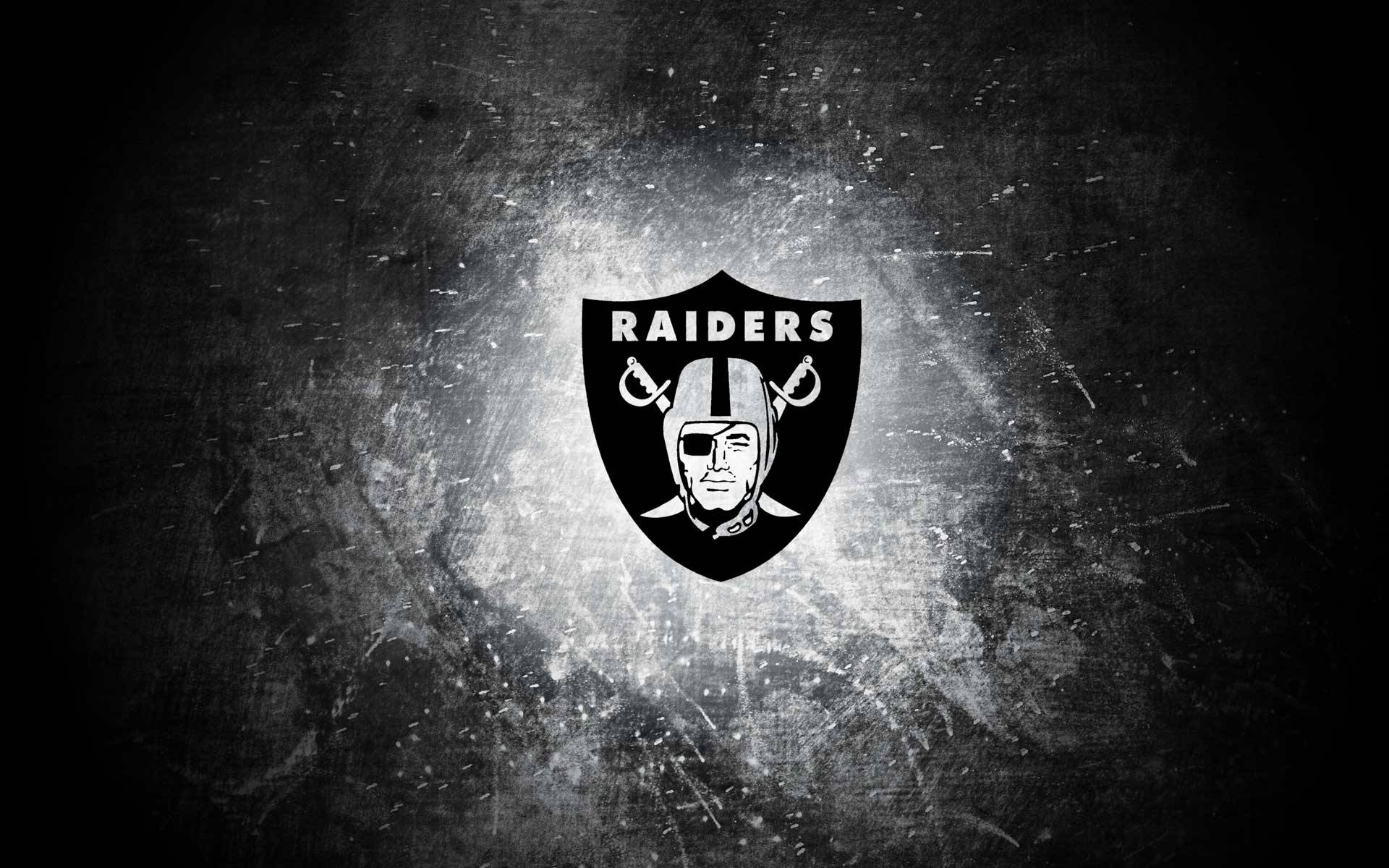 Oakland Raiders Logo On Black Shield Background