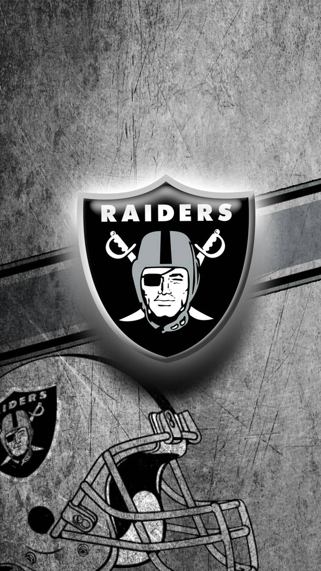 Oakland Raiders Logo On Wall Background