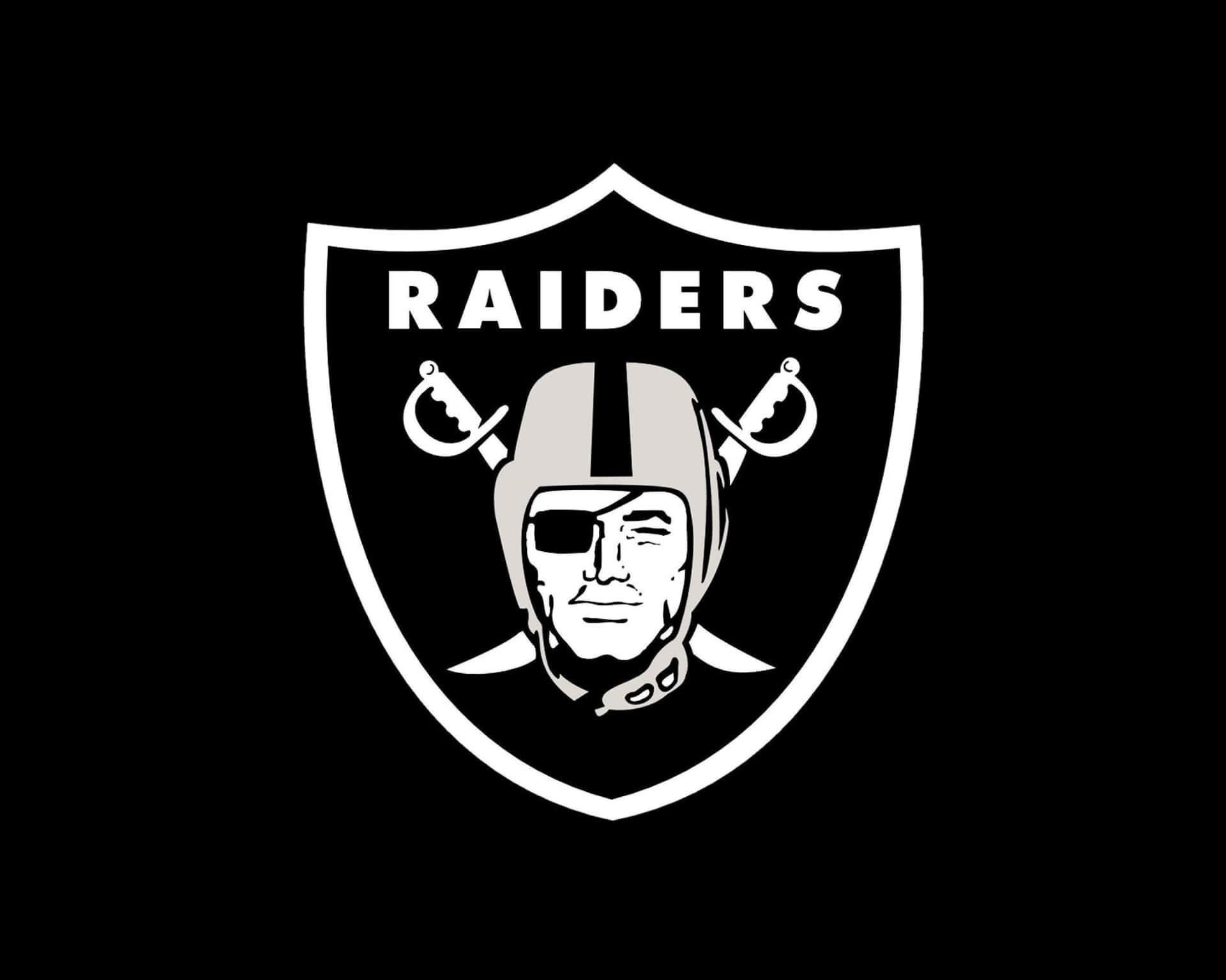 Oakland Raiders On Black Background