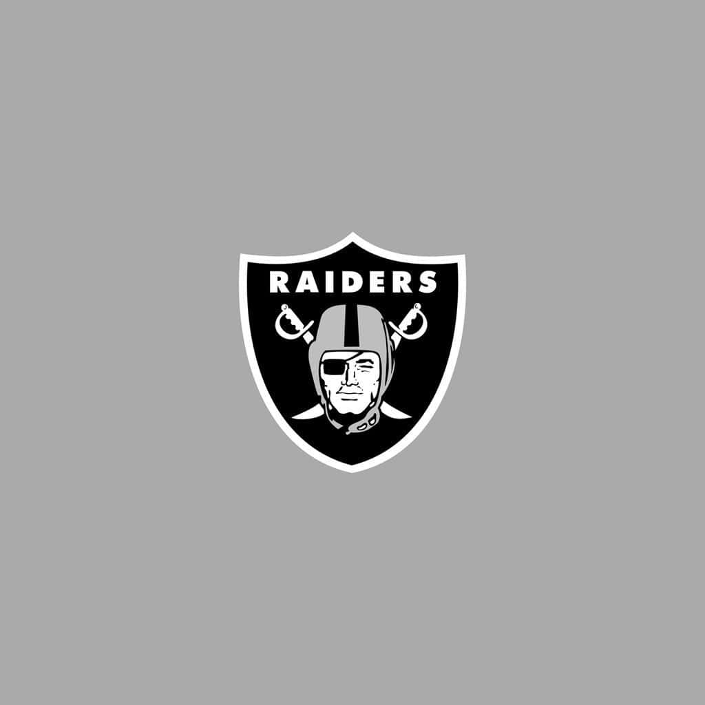 Oakland Raiders On Grey Background