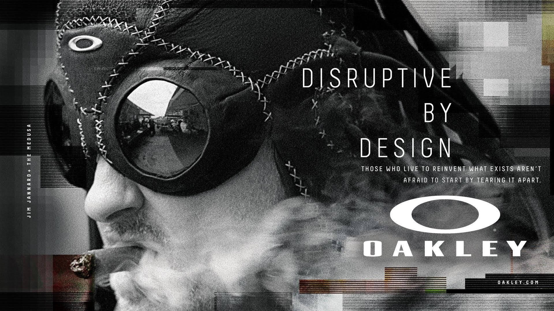 Oakley Sunglasses In Black And White Background