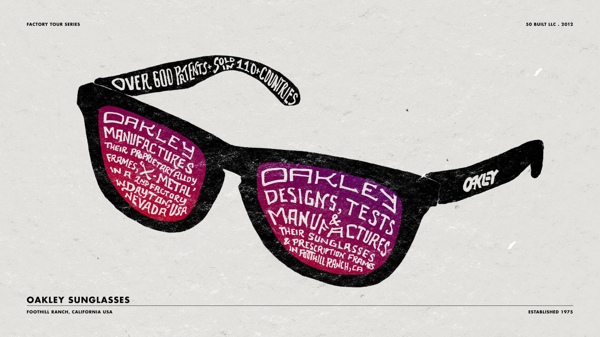 Oakley Sunglasses Retro Purple Black Background