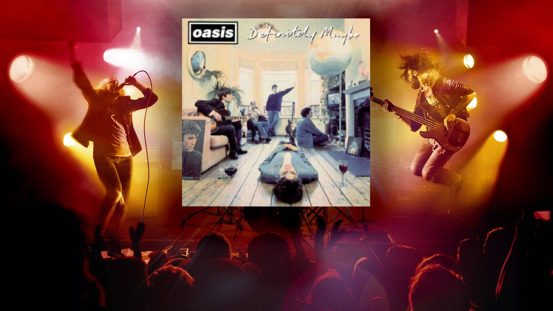 Oasis Band Album Cover Background