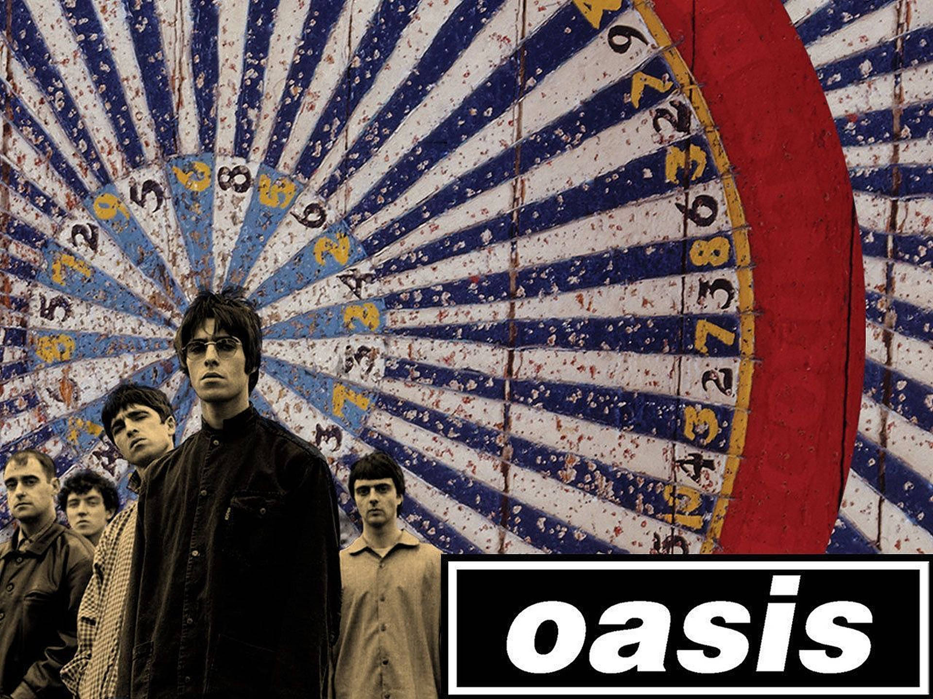 Oasis Mural Painting Background