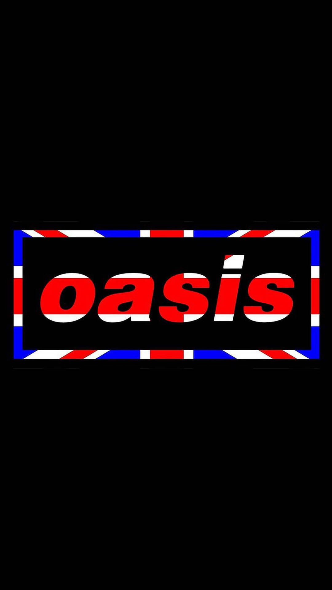 Oasis Red And Blue Logo Background