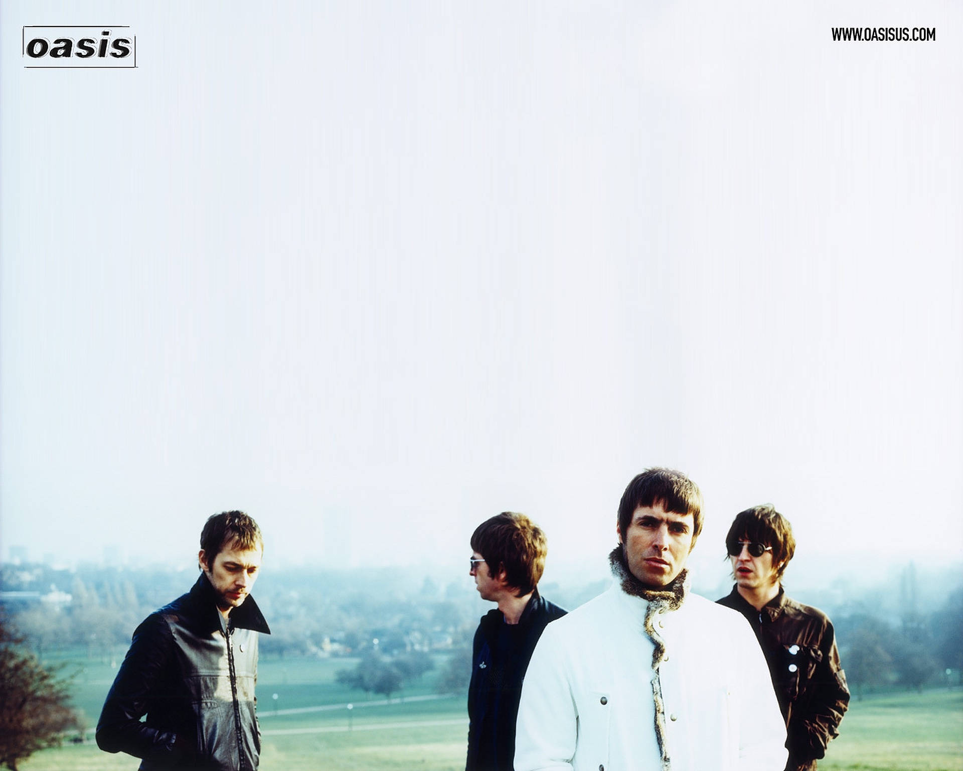 Oasis White Sky Background