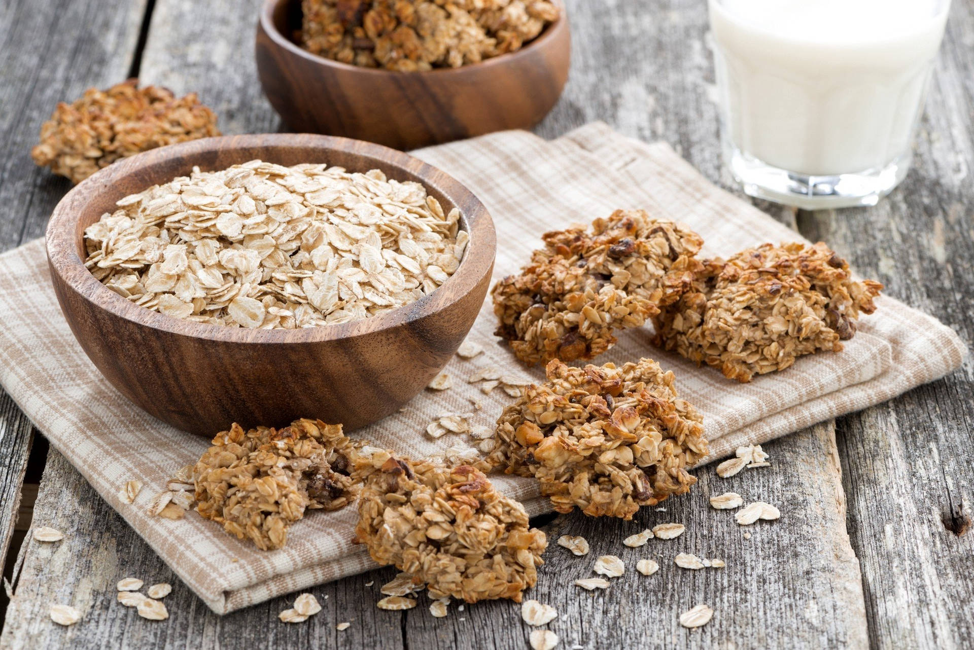 Oatmeal Bran Cookies Background