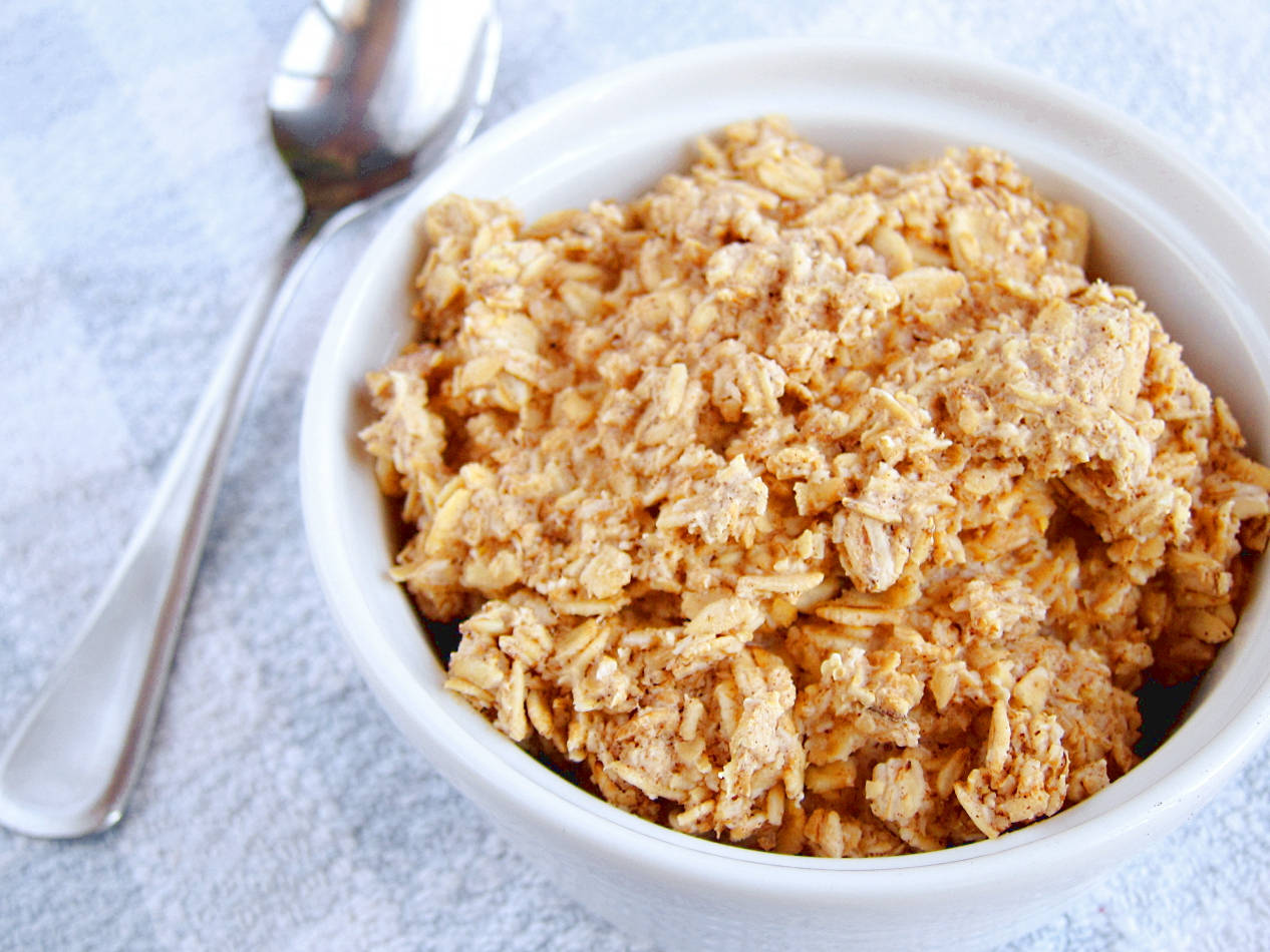 Oatmeal Granola In A Bowl Background