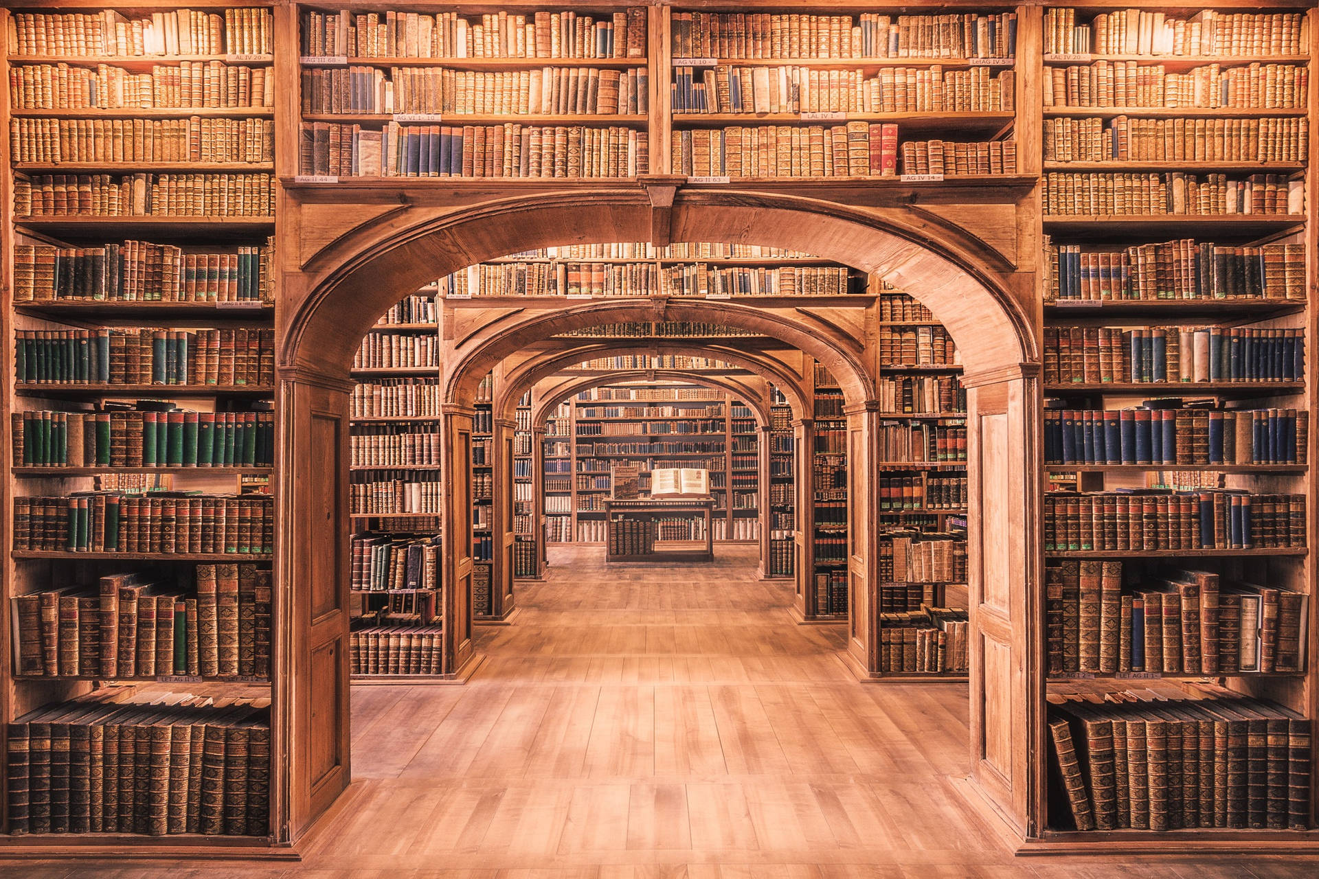 Oberlausitzische Bibliothek Der Wissenschaften Bookshelf Background