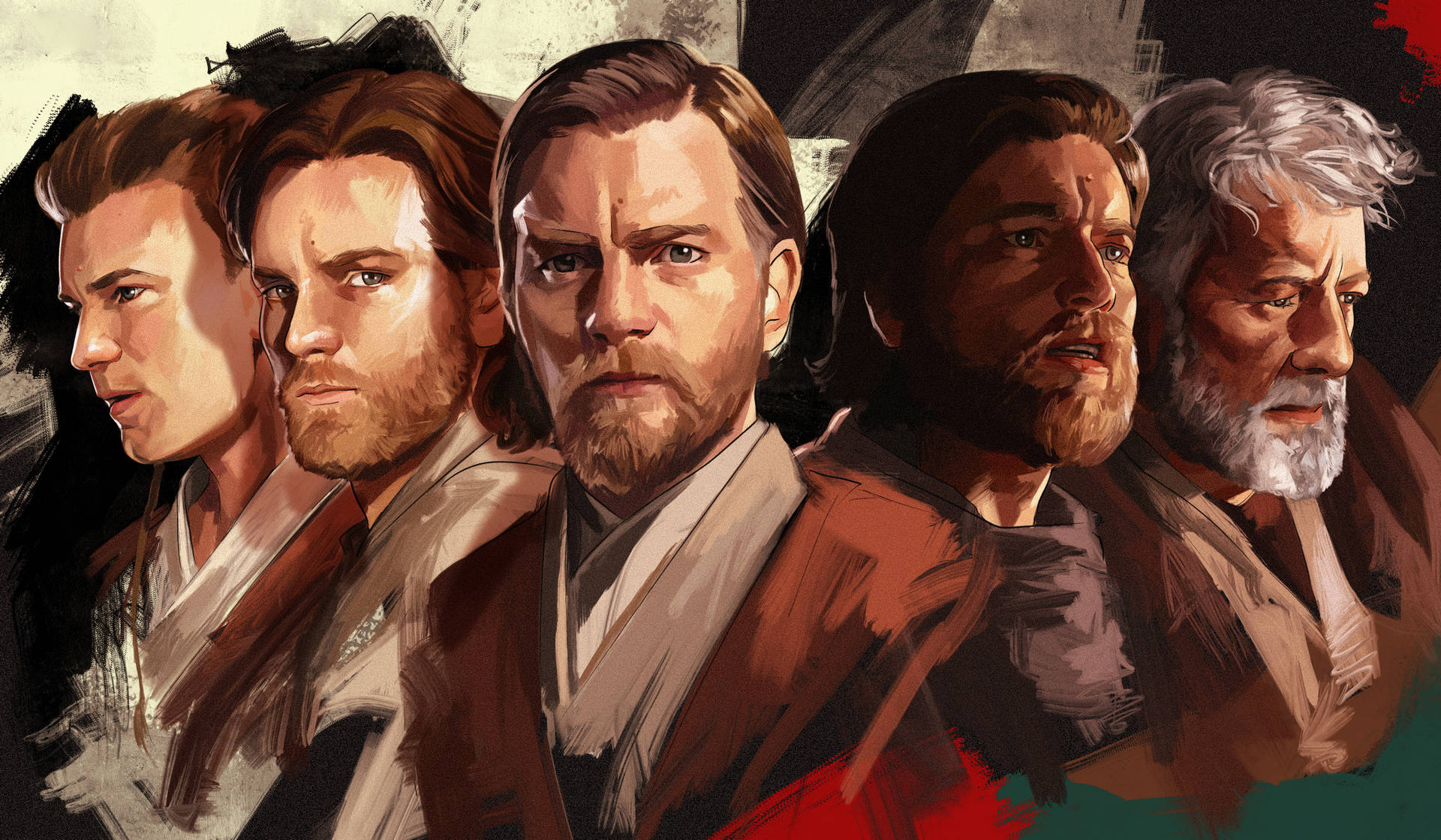 Obi Wan Kenobi Age Progression Background