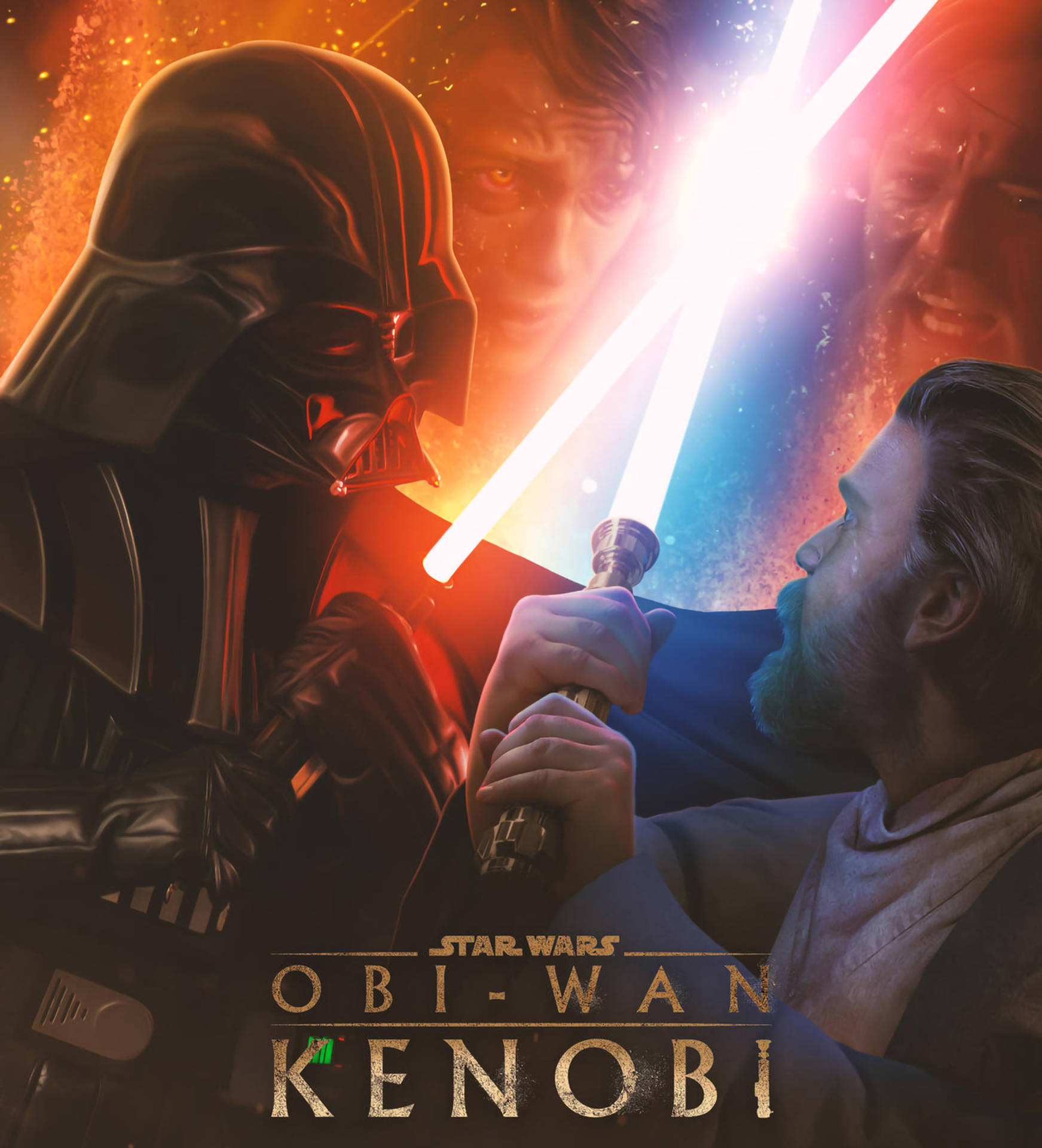 Obi Wan Kenobi Battle Darth Vader Background