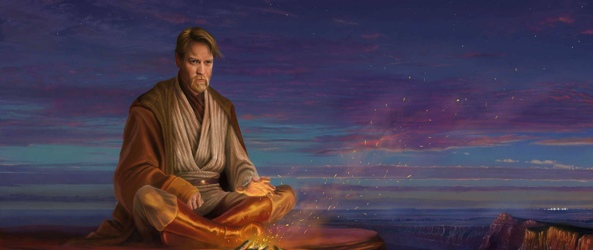Obi Wan Kenobi Campfire Hill Background