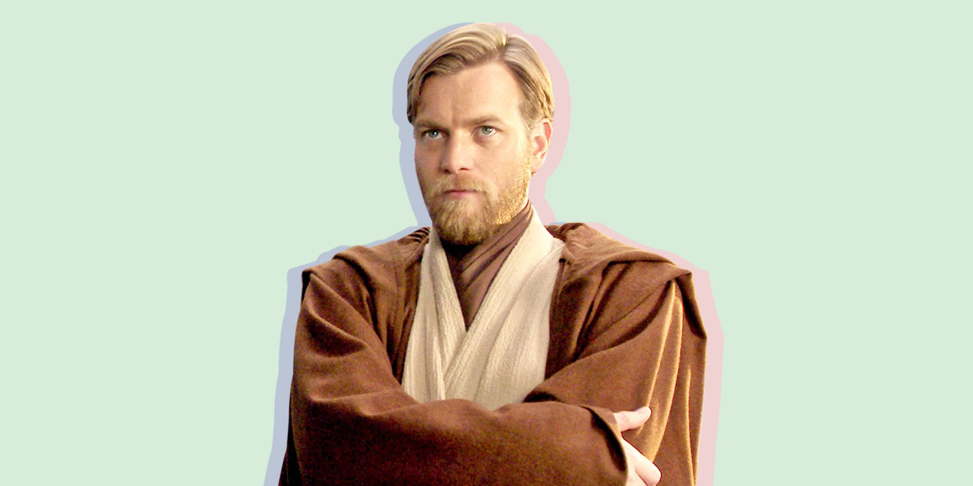 Obi Wan Kenobi Light Green Background Background