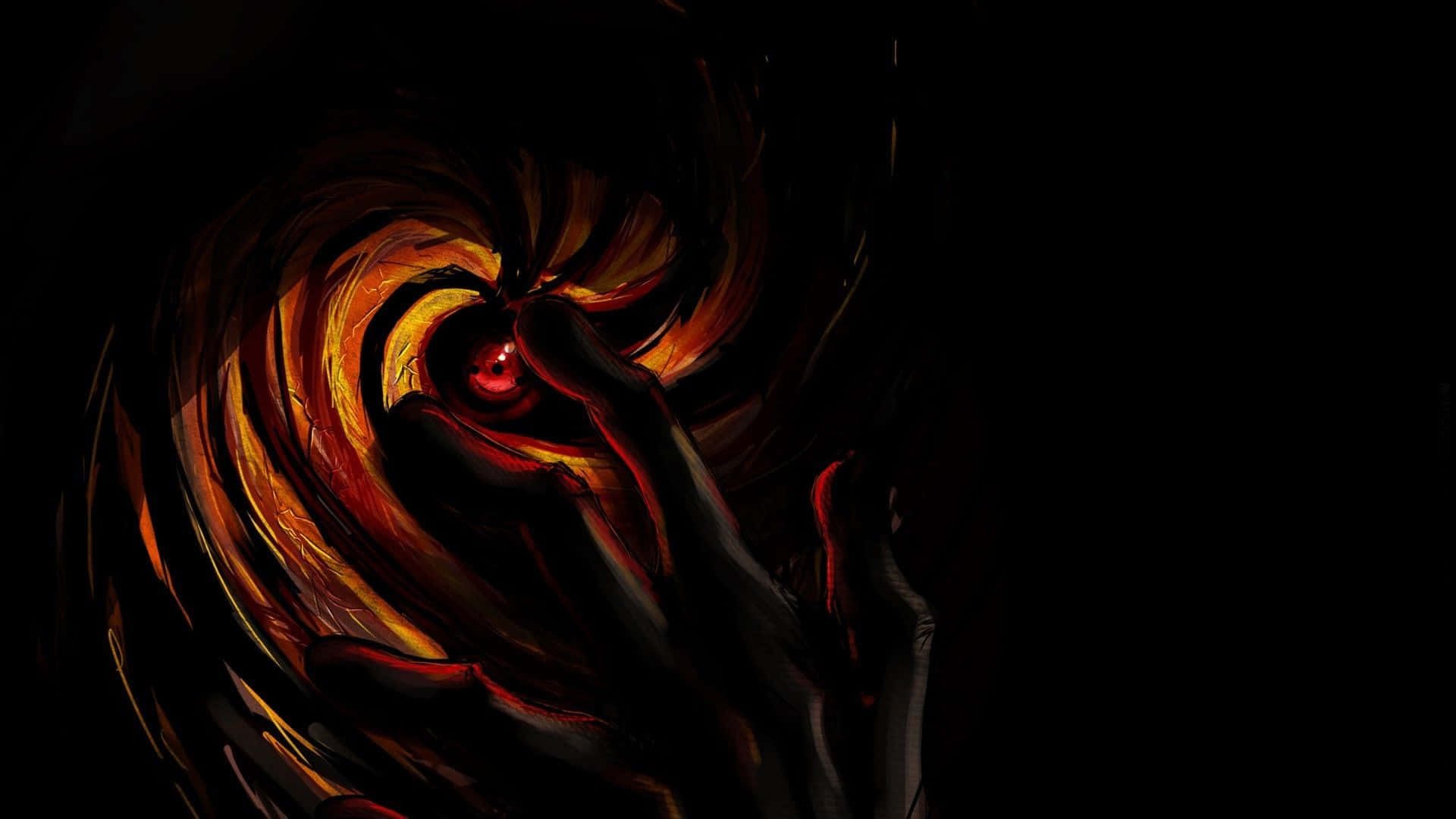 Obito Mask Digital Drawing Background