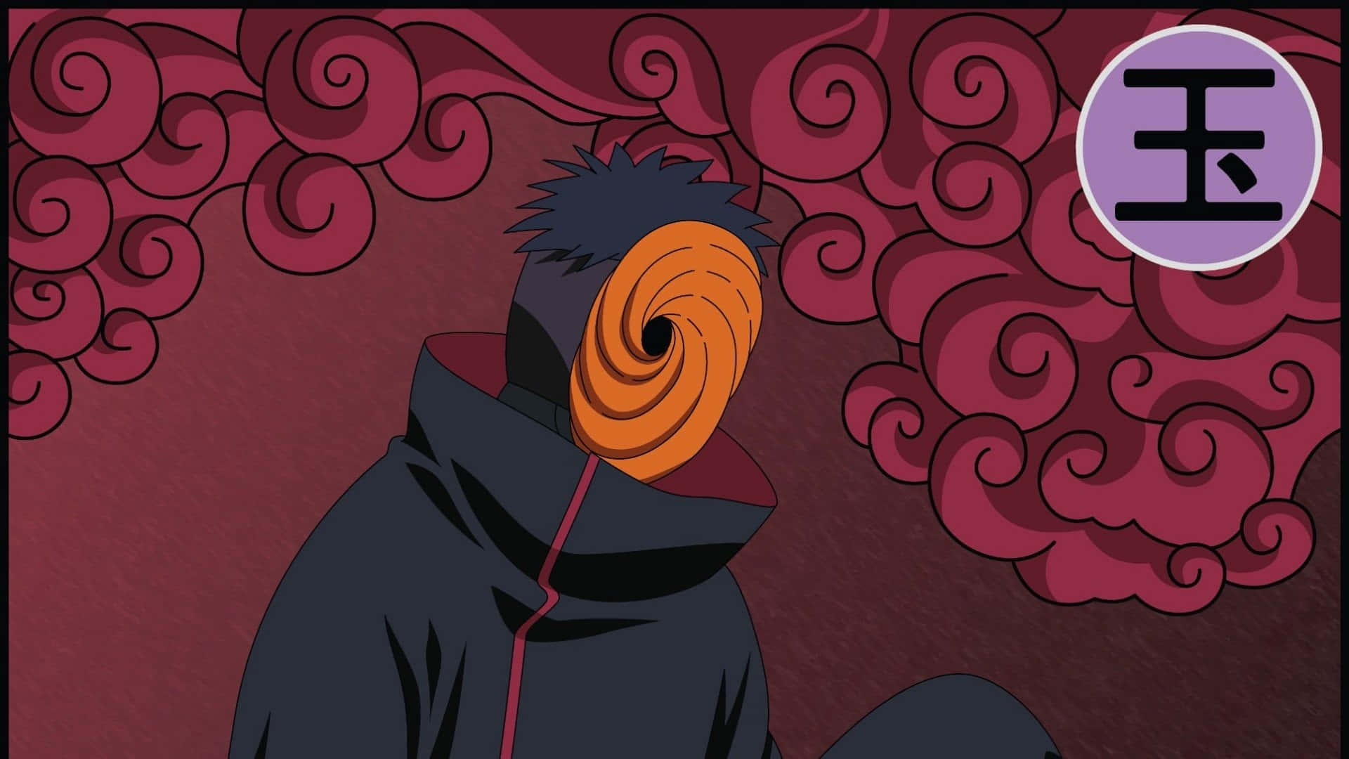 Obito Uchiha Akatsuki Aesthetic Poster Background