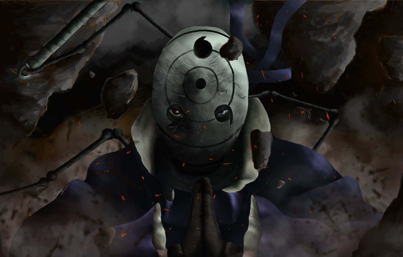 Obito Uchiha From Naruto With A Mask Background