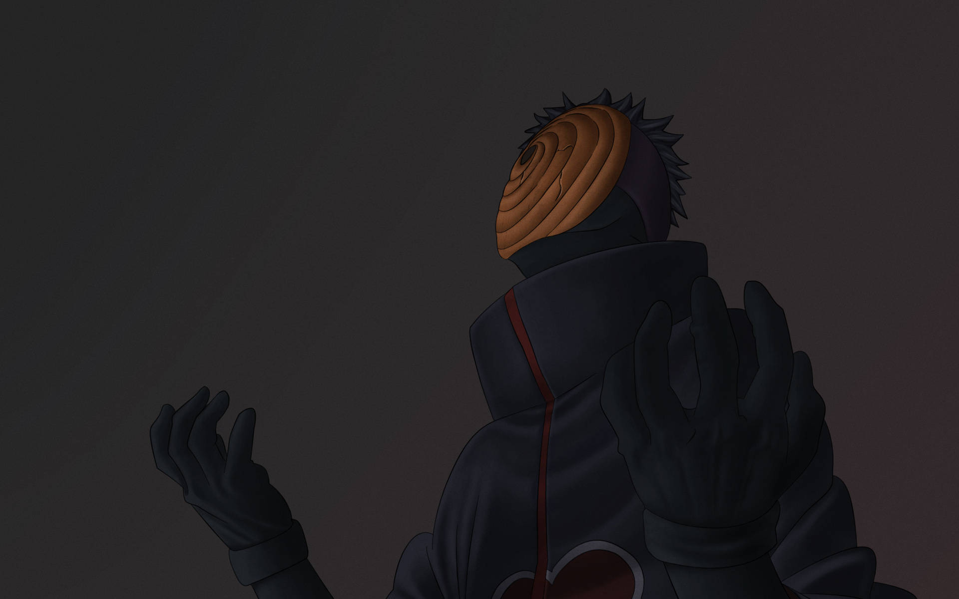 Obito Uchiha With Orange Spiral Mask Background