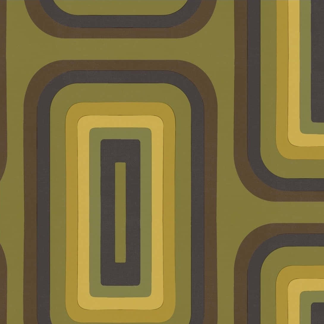 Oblong Gold Patterns [wallpaper] Background