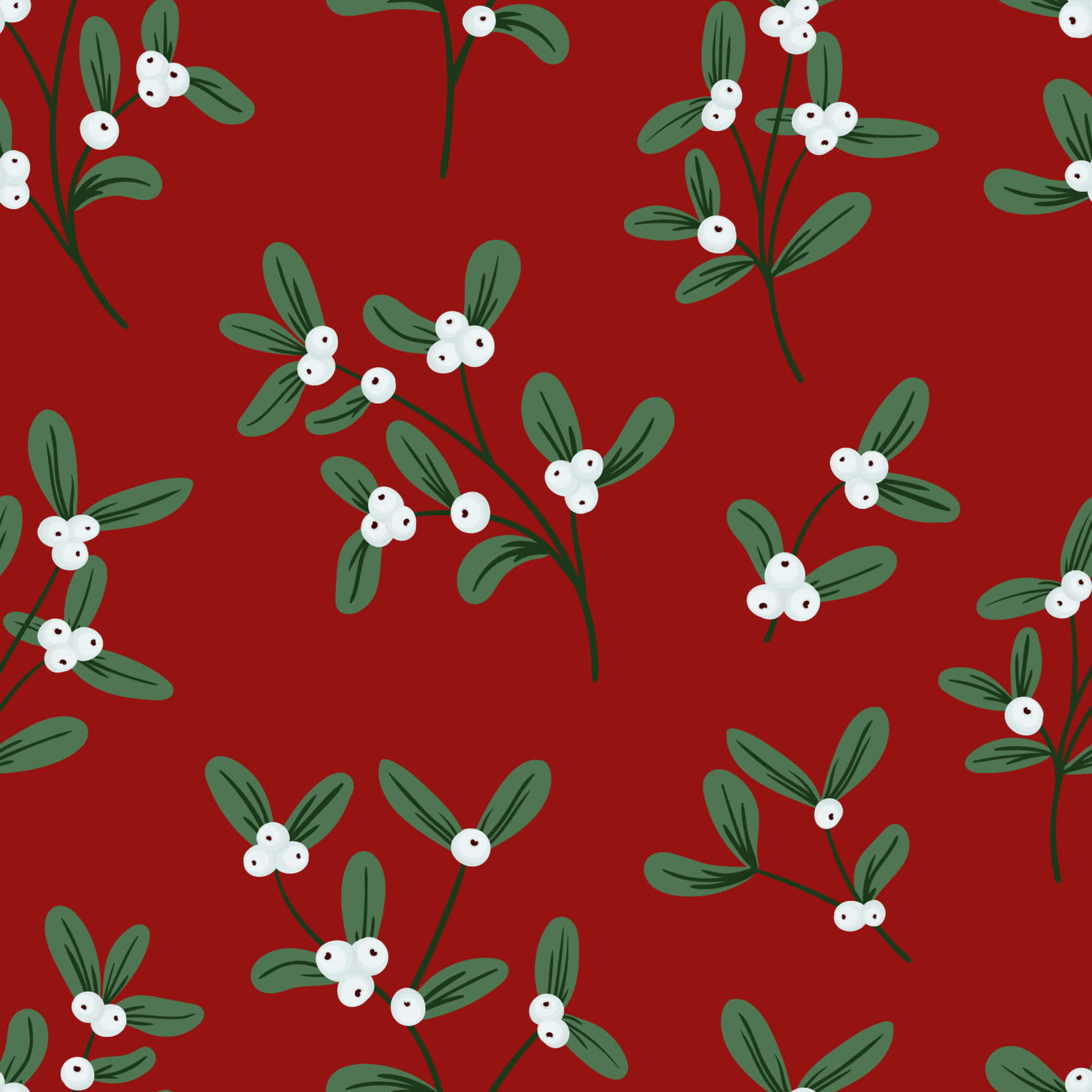 Oblong Leaves With Flowers [wallpaper]