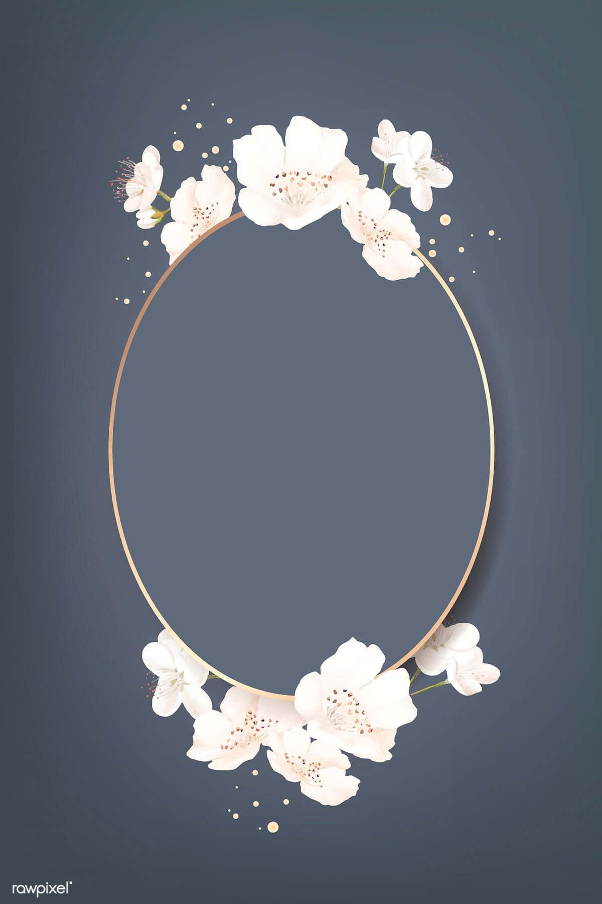 Oblong With Flowers [wallpaper] Background
