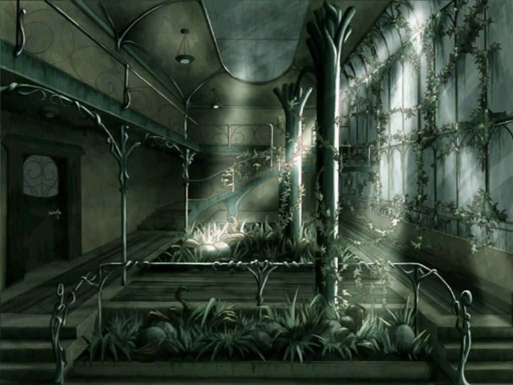 Obscure House With Plants