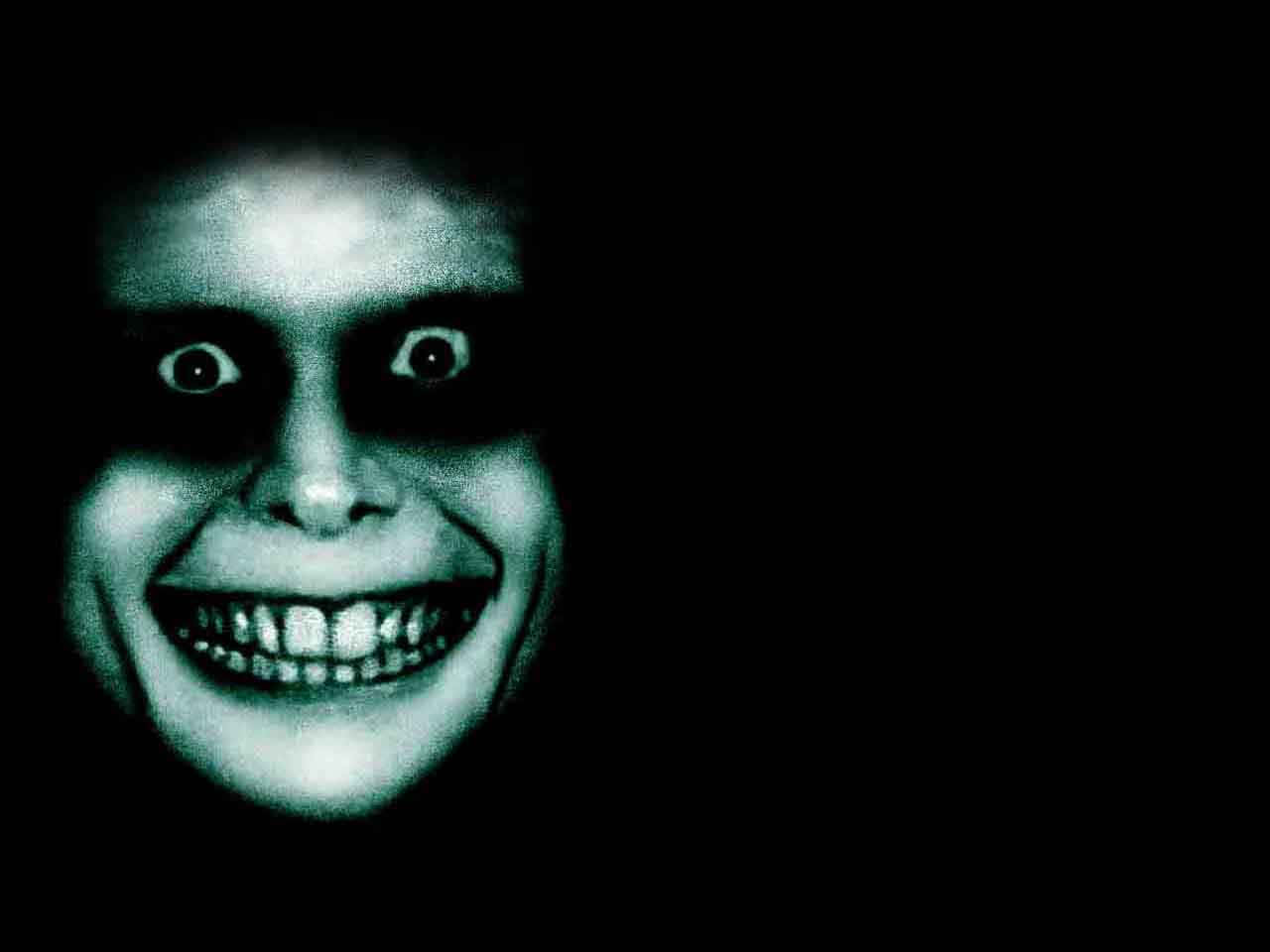 Obscure Scary Face In Dark
