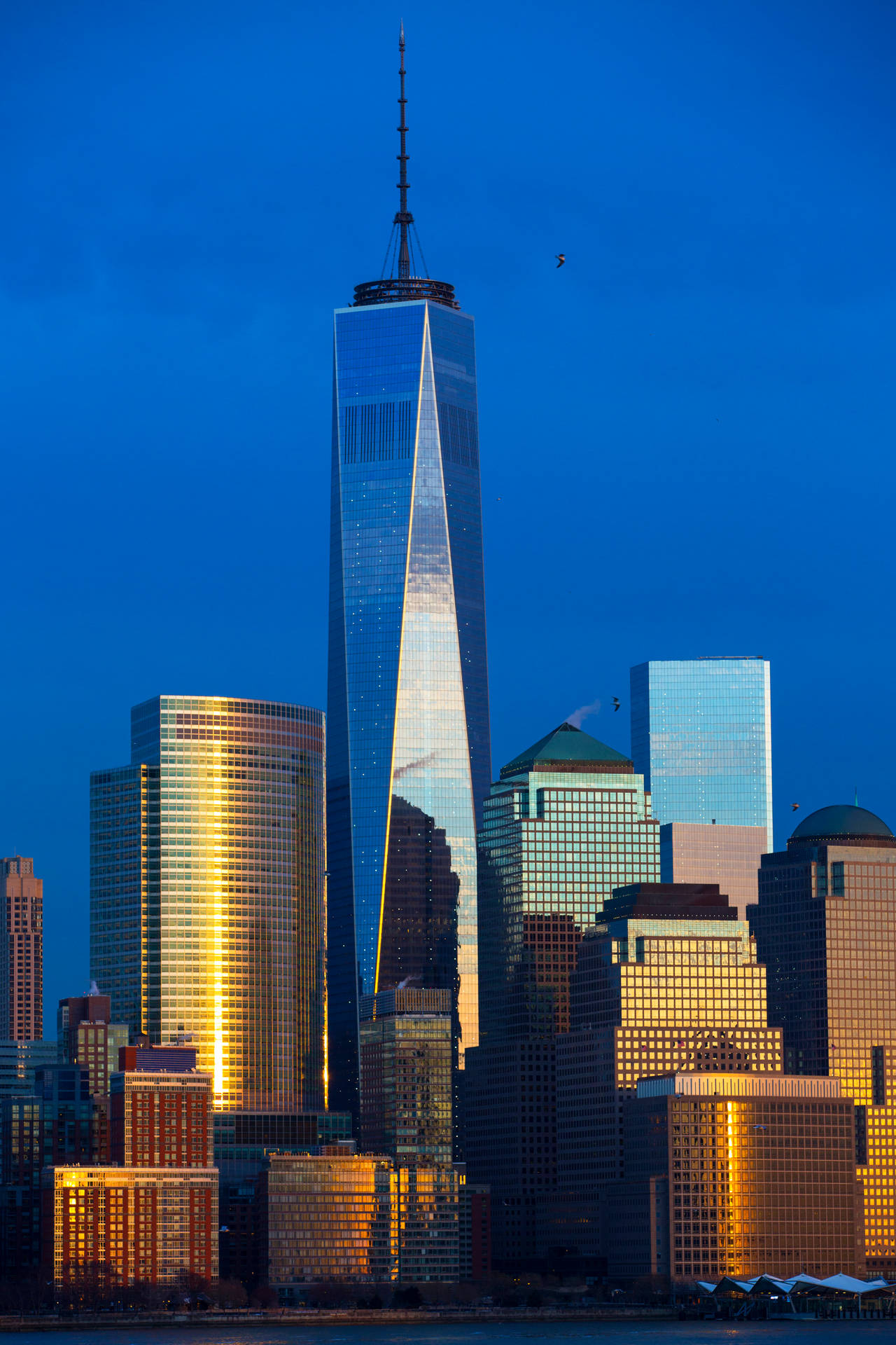 Obscured One World Trade Center Background