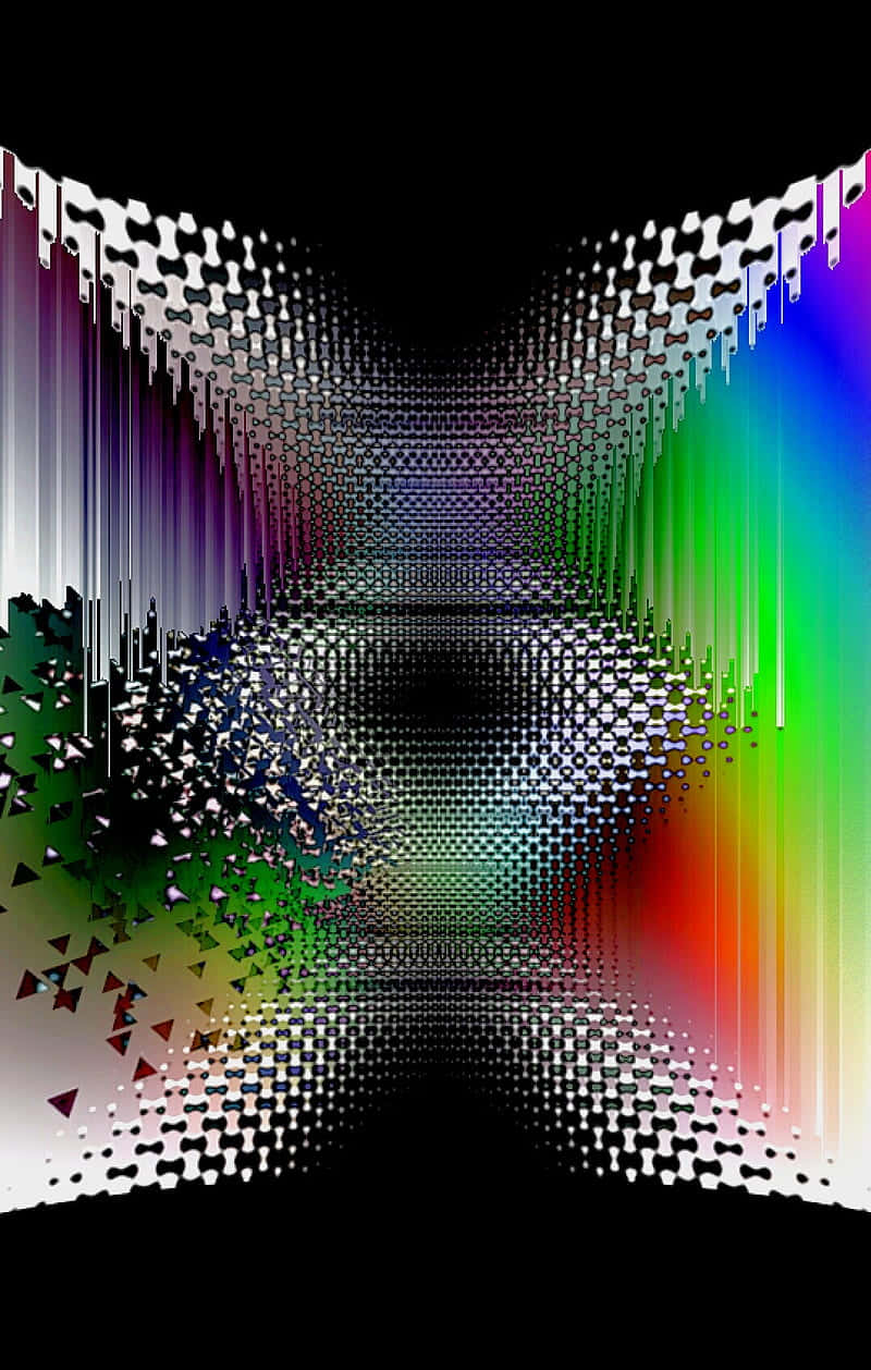 Obtuse Angles With Rainbow Colors Background