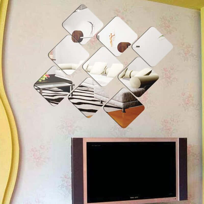 Obtuse Living Room Mirrors Display Background