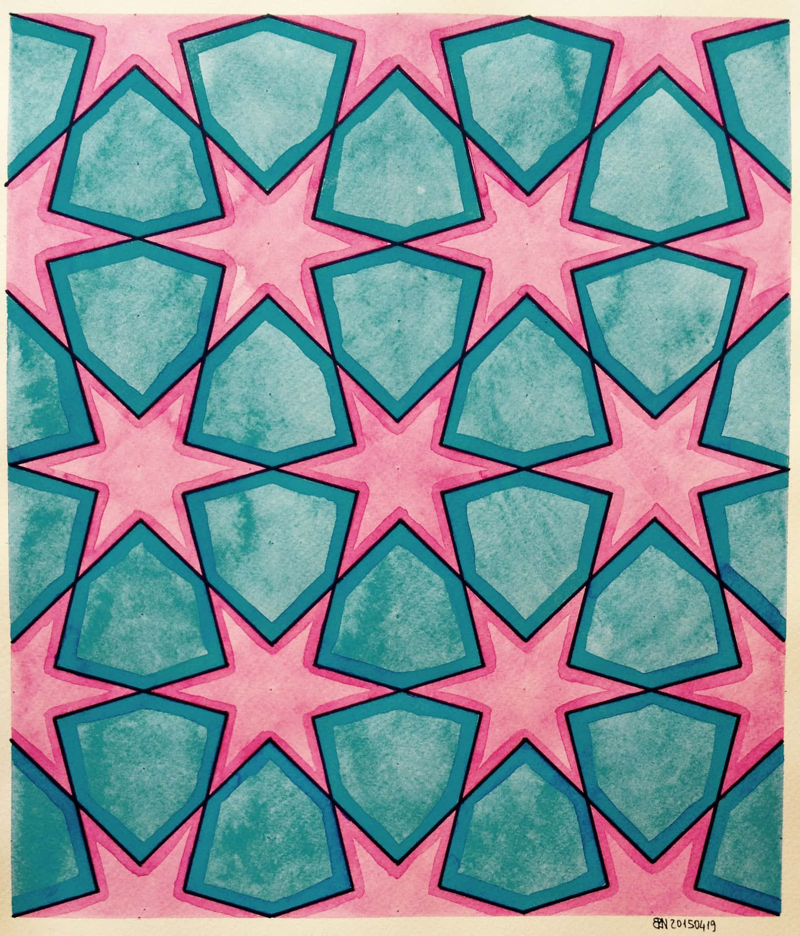 Obtuse Pentagon Patterns Background