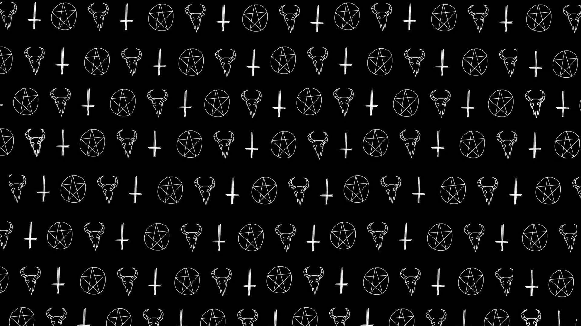 Occult Symbols Pattern Background
