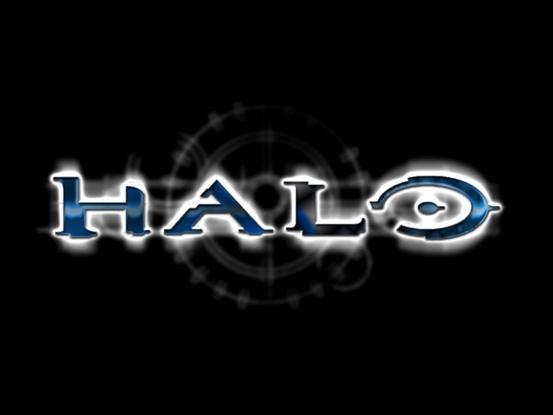 Ocean Blue Halo Logo Background