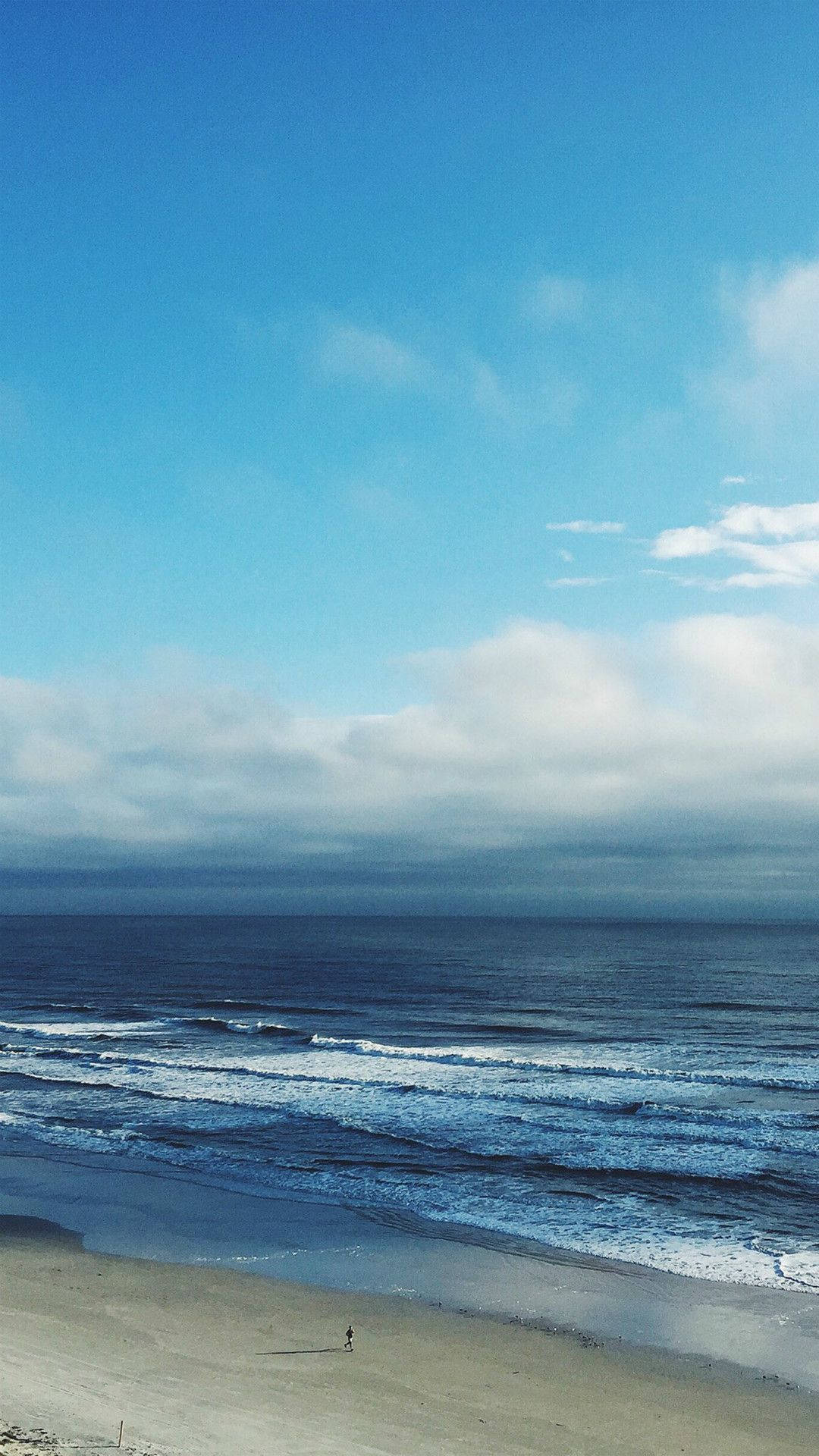 Ocean Blue Sky Background