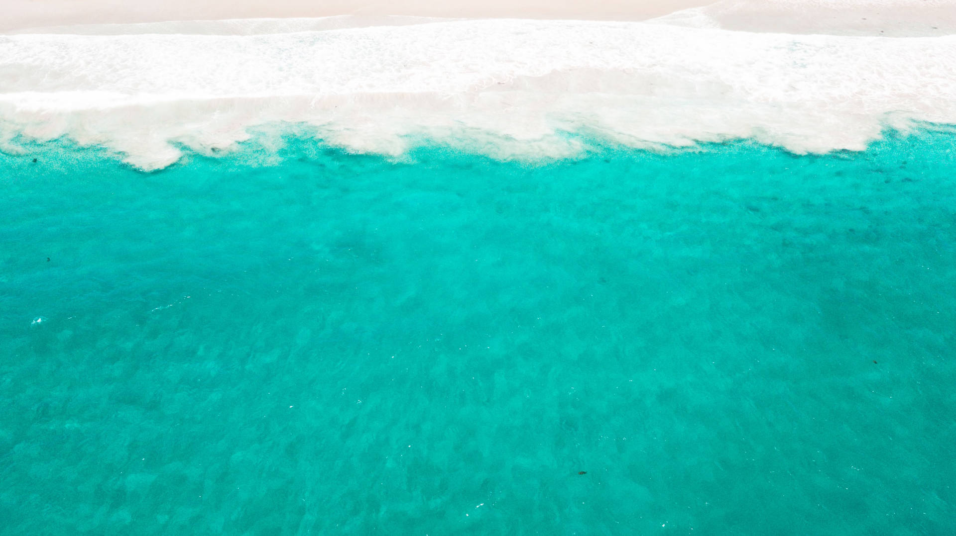 Ocean Blue Waves And Sea Foam Background