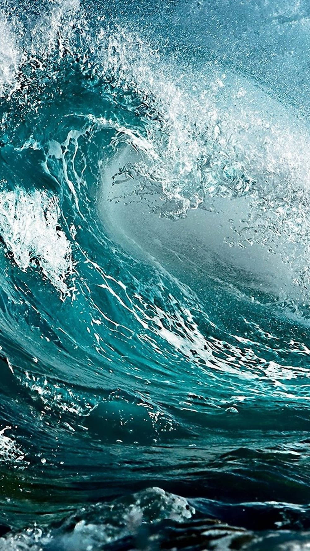 Ocean Iphone Detailed Waves Background