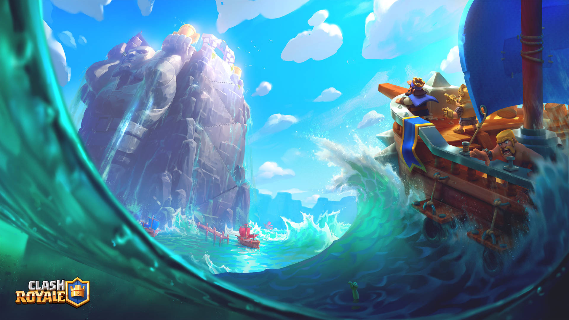 Ocean Wallpaper From The Clash Royale Phone Game