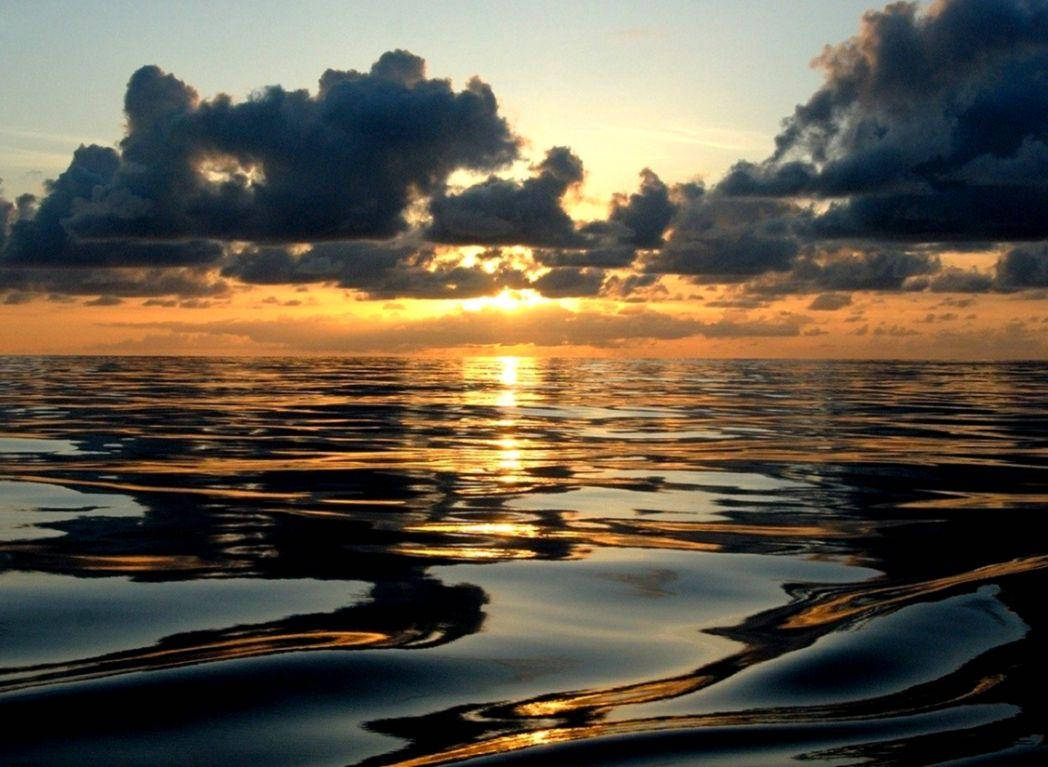 Ocean Water Aesthetic Sunset Reflection