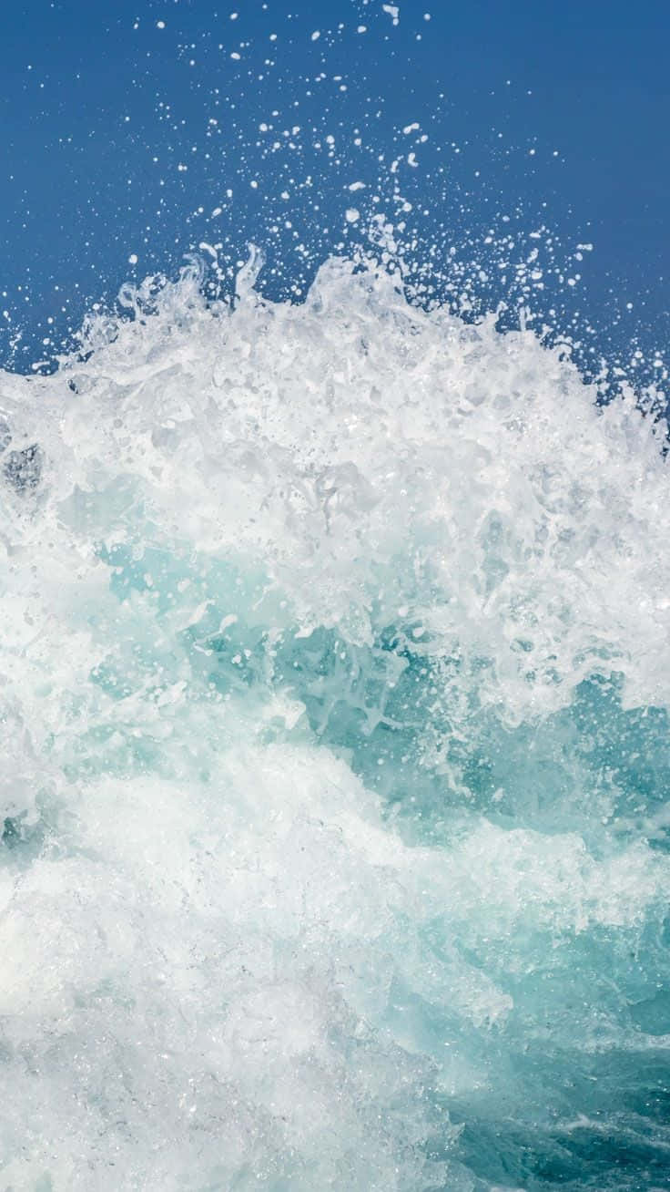 Ocean Wave Splash Iphone Background