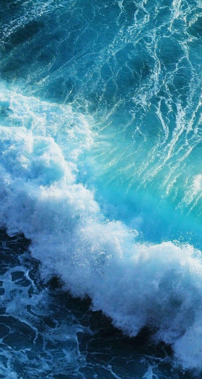 Ocean Waves Iphone Ios 10 Background