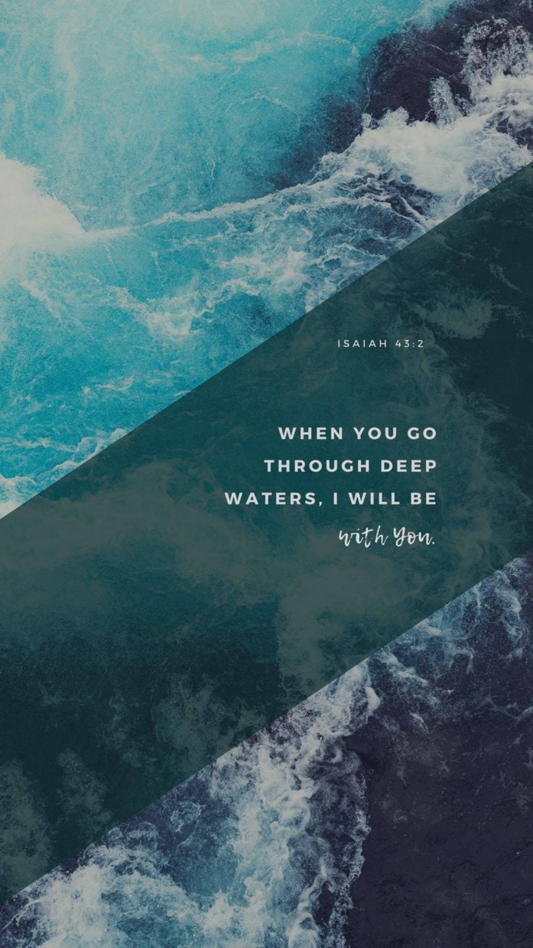 Ocean With Jesus Quotes Background