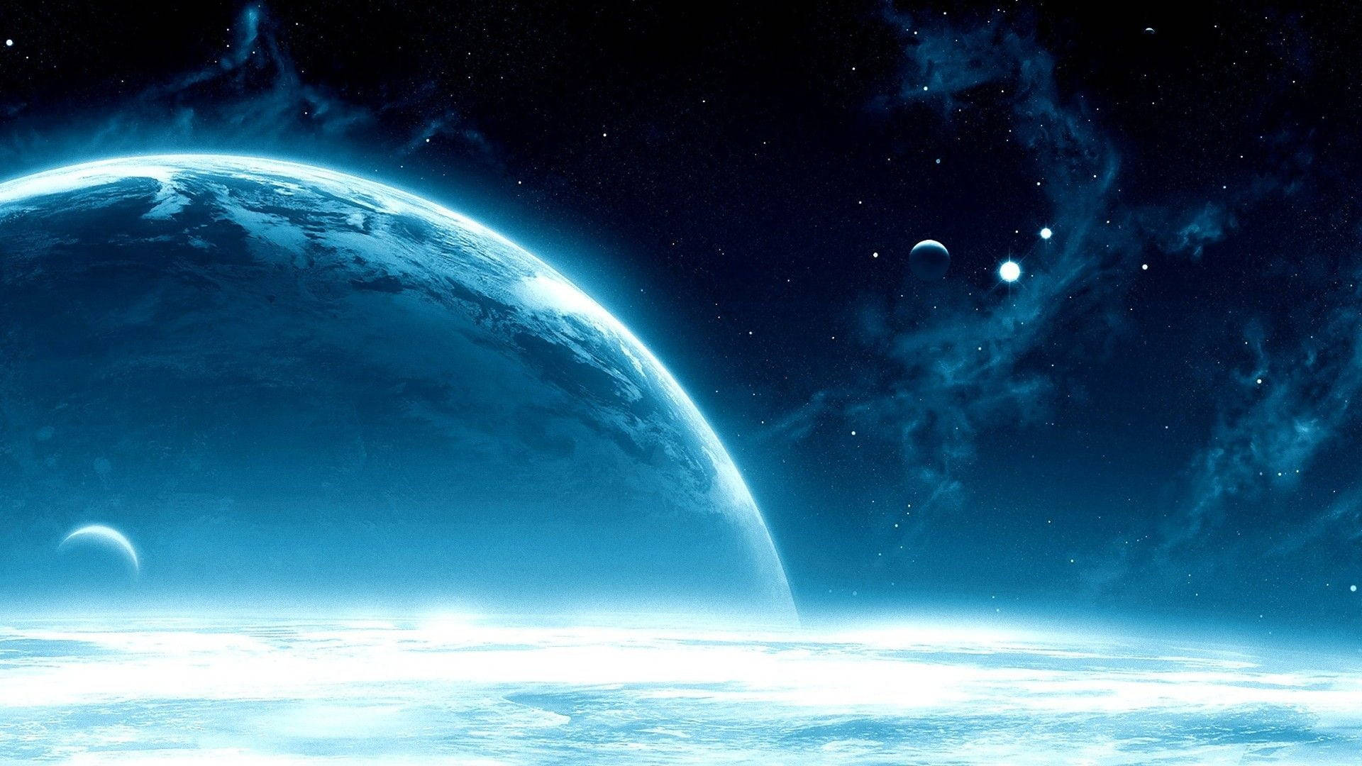 Oceanic Anime Planet Background