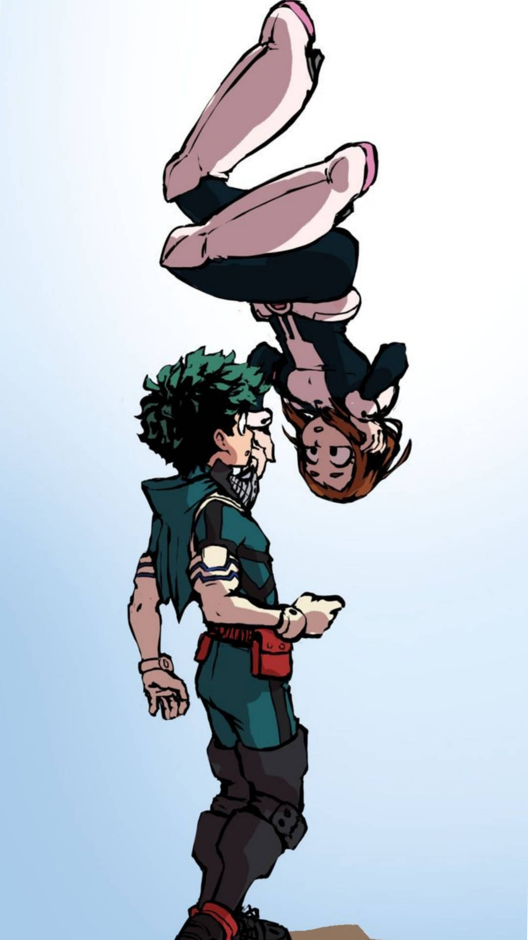 Ochaco And Izuku My Hero Academia Iphone Background