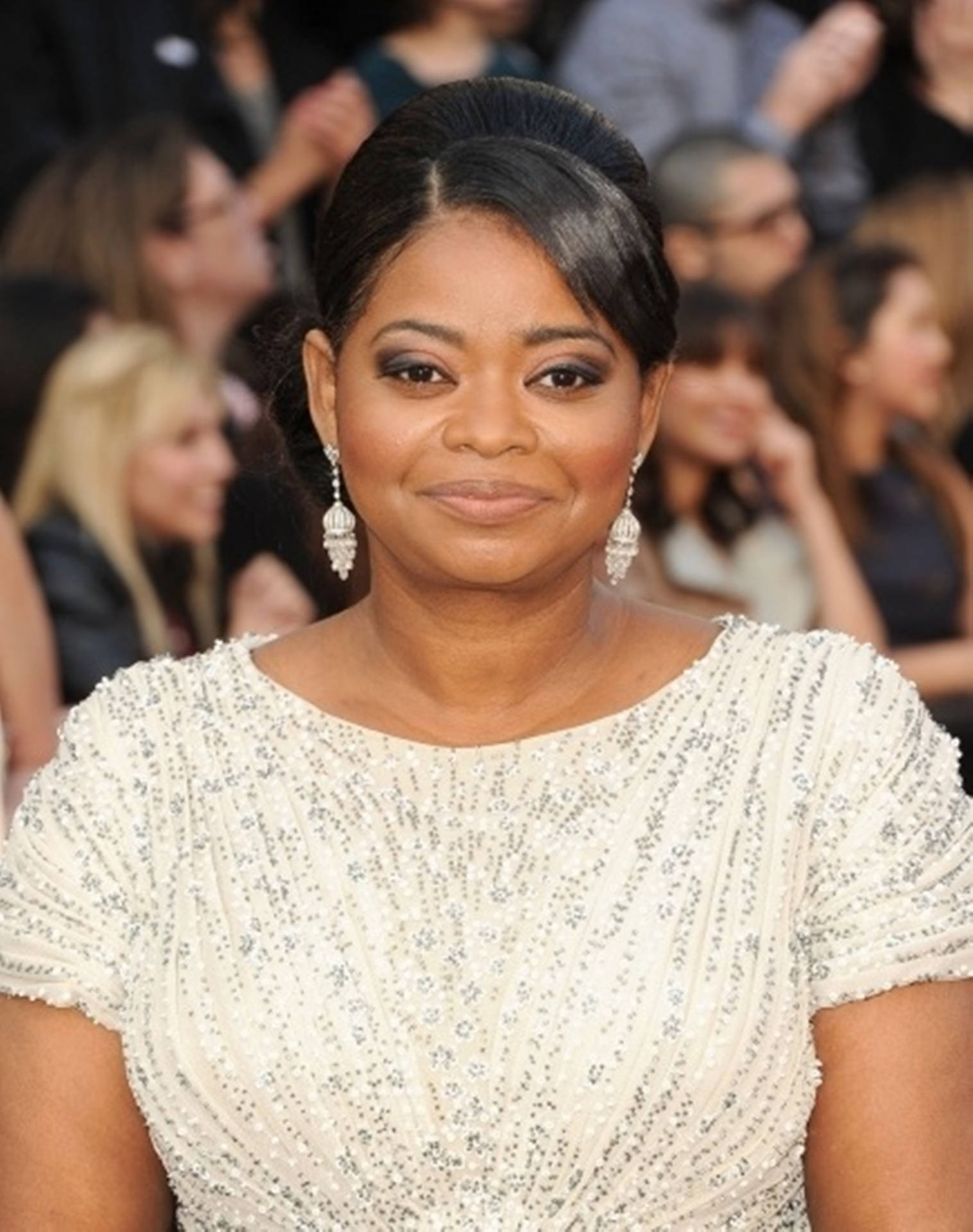 Octavia Spencer 2012 Oscars Red Carpet Background