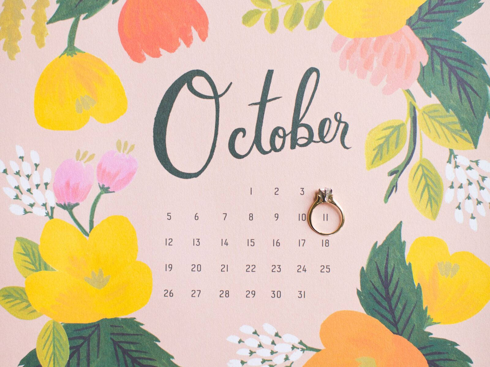 October 2020 Calendar 1600 X 1200 Background