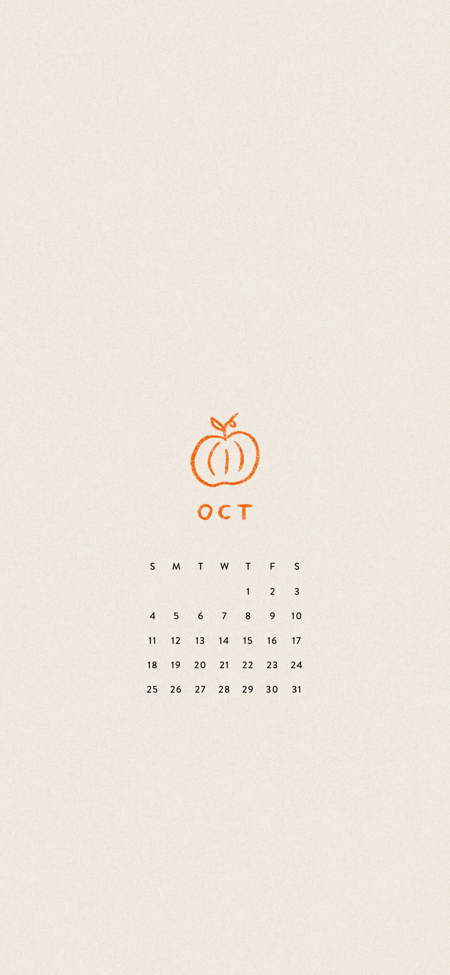 October 2020 Calendar Background