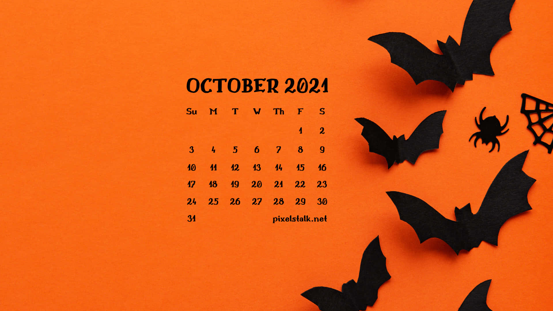 October 2021 Calendar Background